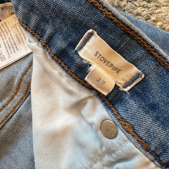 Madewell Women’s Stovepipe Jeans Light Wash Size 27 - Picture 5 of 5